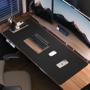 la surface signature™ – tapis de bureau xxl en cuir vegan